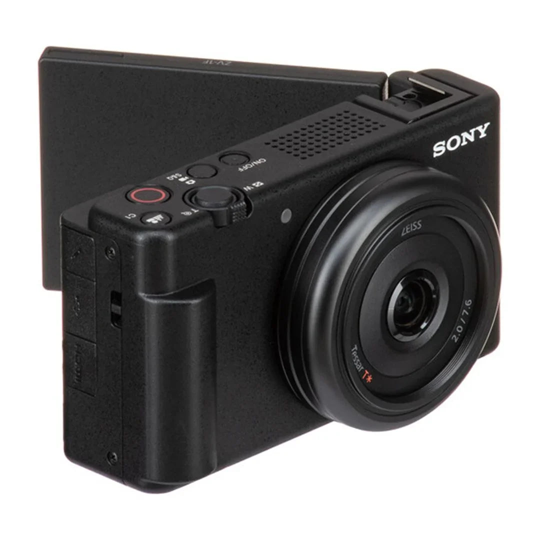 Sony -1F Vlogging Camera (Black) with SanDisk 32GB Memory Card + Tripod + ZeeTech Accessory Bundle