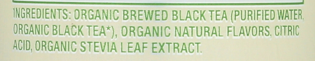 Zevia Organic Caffeine Free Lemon Sweetened Black Tea, 12 Fluid Ounce -- 12 per Case.