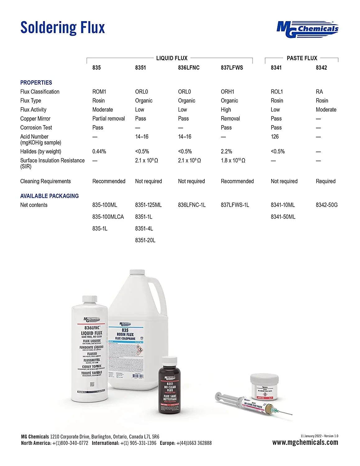 Chemicals No Clean Flux, Halogen Free, 4.2 fl oz Bottle
