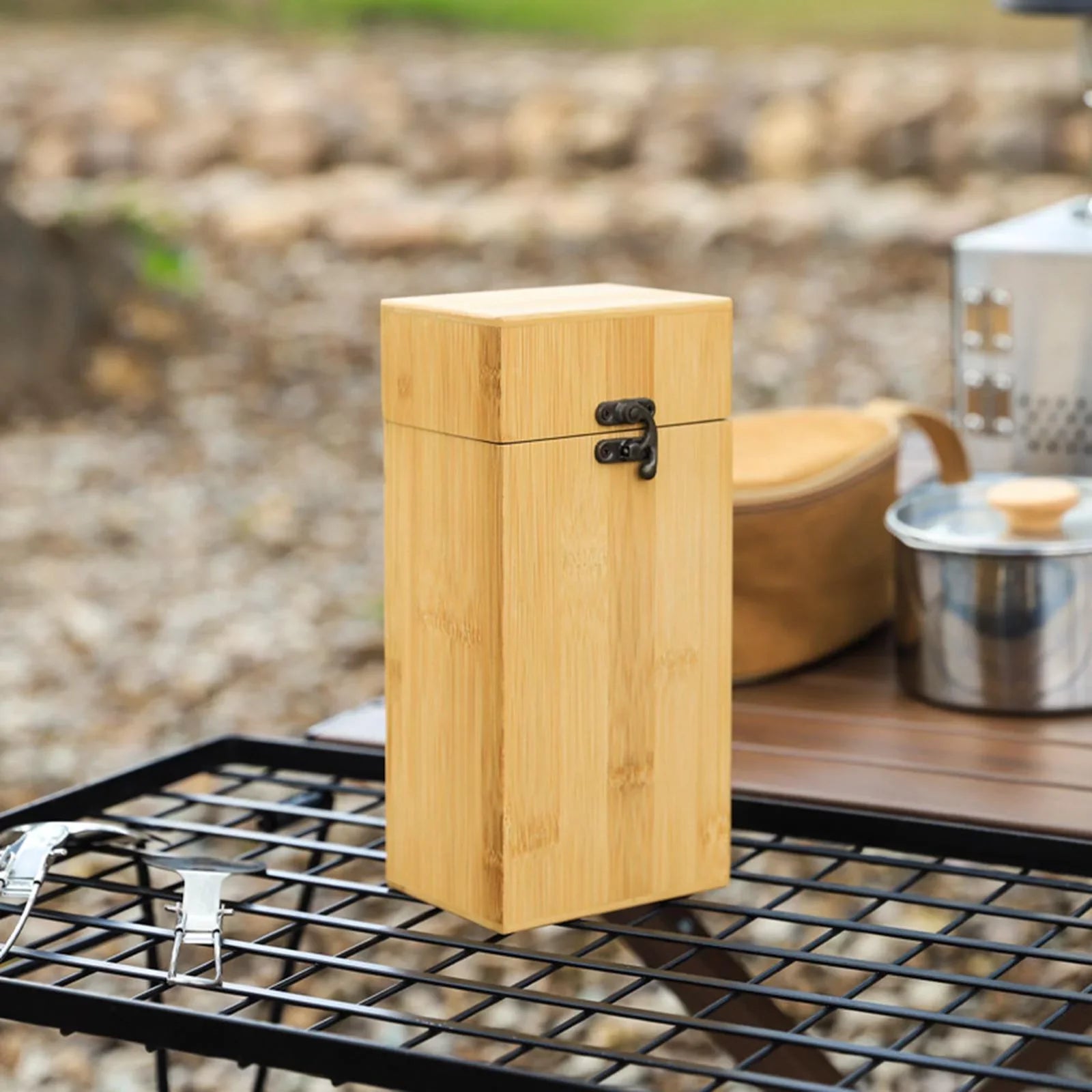 Utensil Holder Lock Design Silverware Organizer Utensil Drying Storage Stand for Picnic Camping Outdoor Countertop Restaurant Kitchen