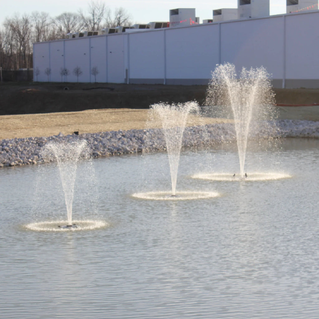 1.2  Floating Fountain | 200 foot Cord | 11 Patterns | Surface Aeration for Ponds | -200