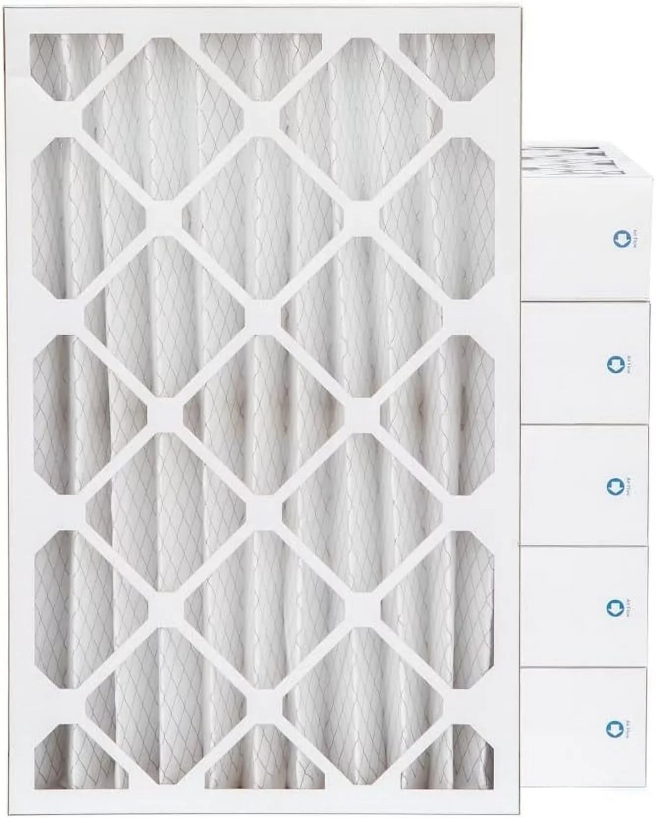 16X24x4  8 Pleated  Furne Air Filters. Case Of 6. Size: 15-1/2  23-1/2  3-3/4