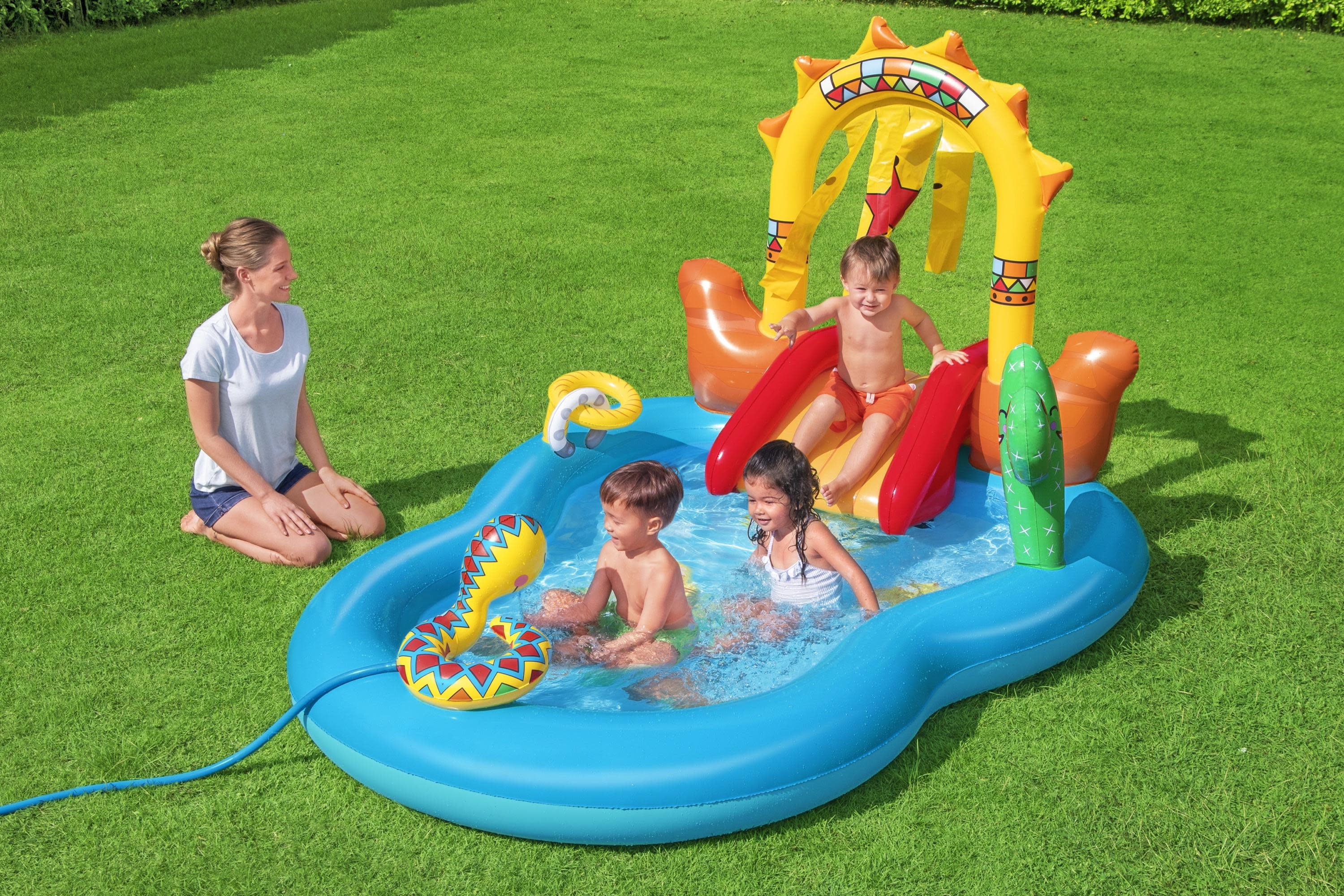 ! Wild West Inflatable Kids Water Play Center 8' Wide