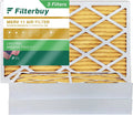 Filterbuy 10x25x4  11 Pleated   Furnace Air Filters (3-Pack)