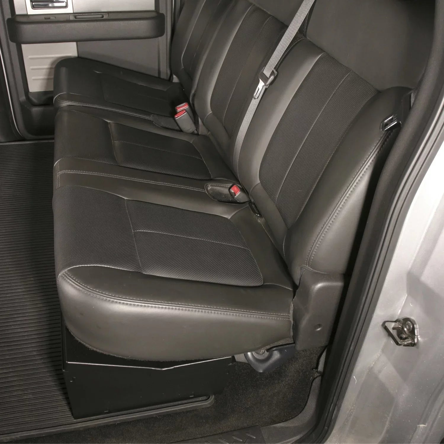 Tuffy Security Products 283-01 Under Seat Lockbox - Full Length; Black; 2009-2014 Ford  SuperCrew