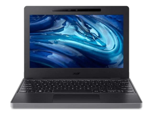 Acer TravelMate  11 -33 - 180-degree hinge design - Intel -series -  / up to 3.4 GHz - Win 11 Pro -  Graphics - 4   - 128  eMMC - 11.6"  1366 x 768 - Wi-Fi 6E, Bluetooth - shale black - kbd:  Intl