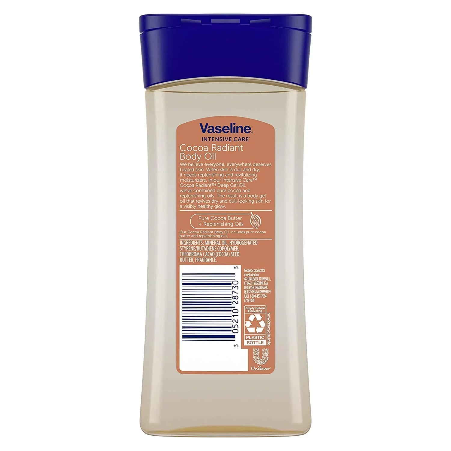 Vaseline Intensive Care Deep Conditioning Body Lotion, Cocoa Butter - 6.8 oz, 2 Pack