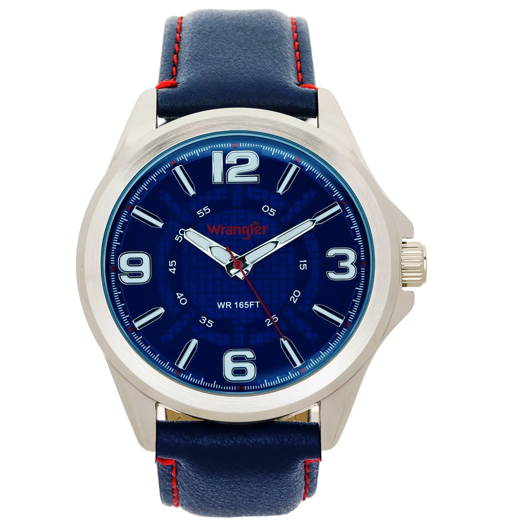 Wrangler 48mm Blue Dial, Blue Strap Watch