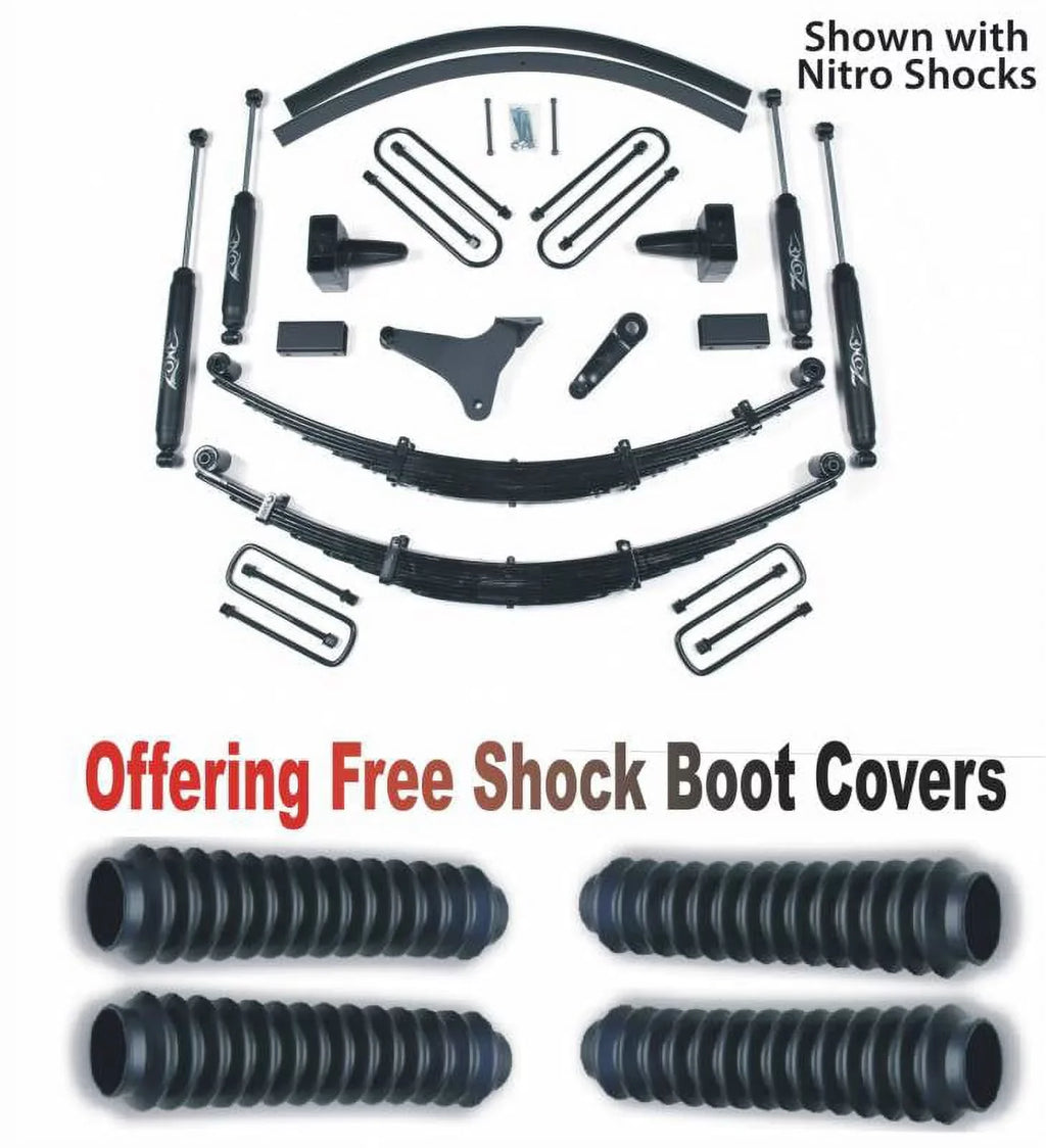 Zone OffRoad 1999 Ford  4WD 6in Suspension System With Free Boot Protectors