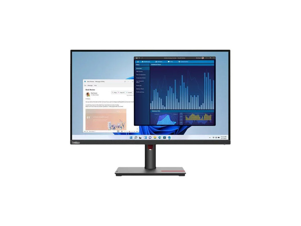 Lenovo ThinkVision T27p-30 27" 4K   Monitor - 16:9 - Black - 27" Class - In-plane Switching () Technology - 3840 x 2160 - 1.07 Billion Colors - 350 Nit - 4 ms - 60 Hz Refresh Rate -