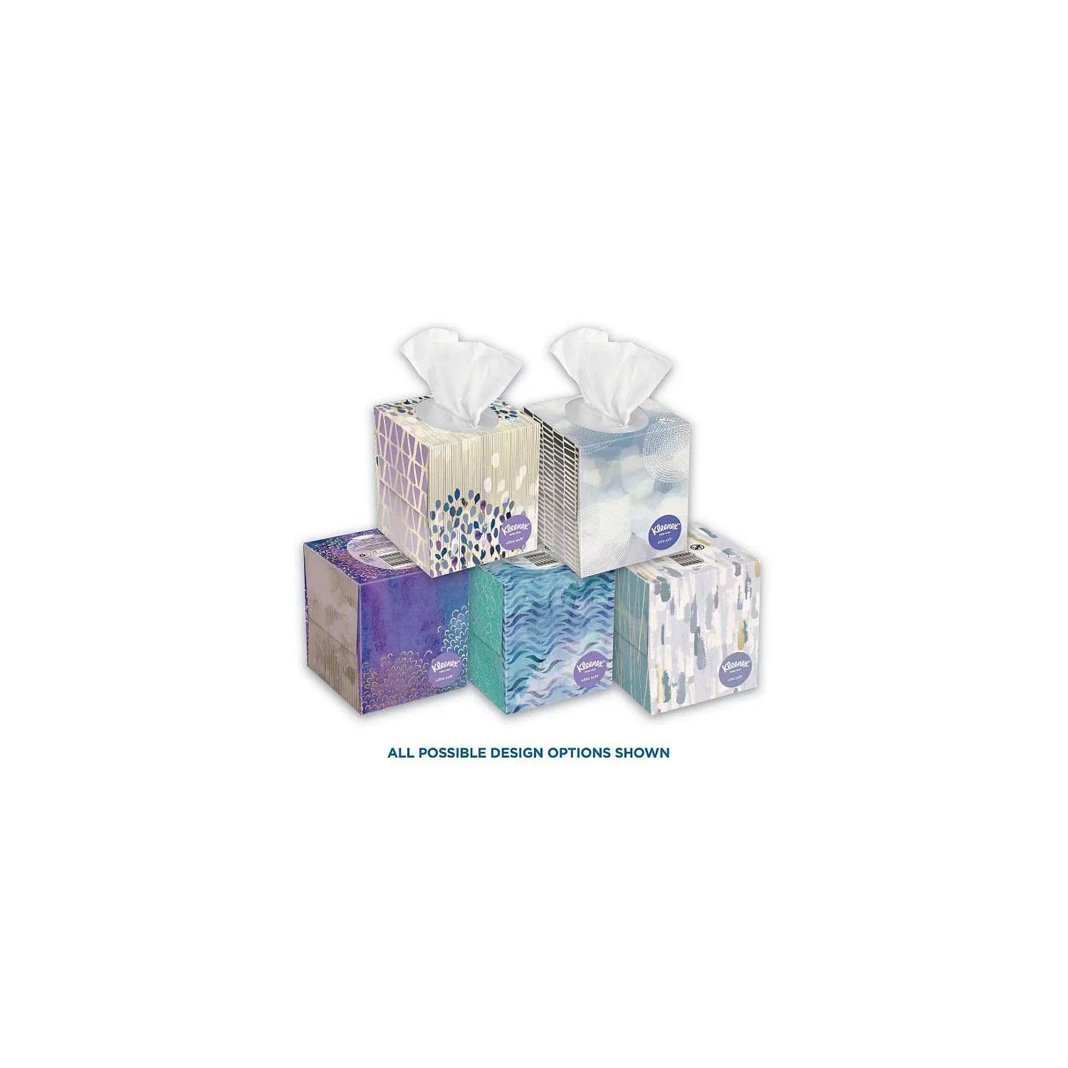 Kleenex Ultra Soft Facial Tissues - Cube Boxes (12 Pack, 65 tissues)