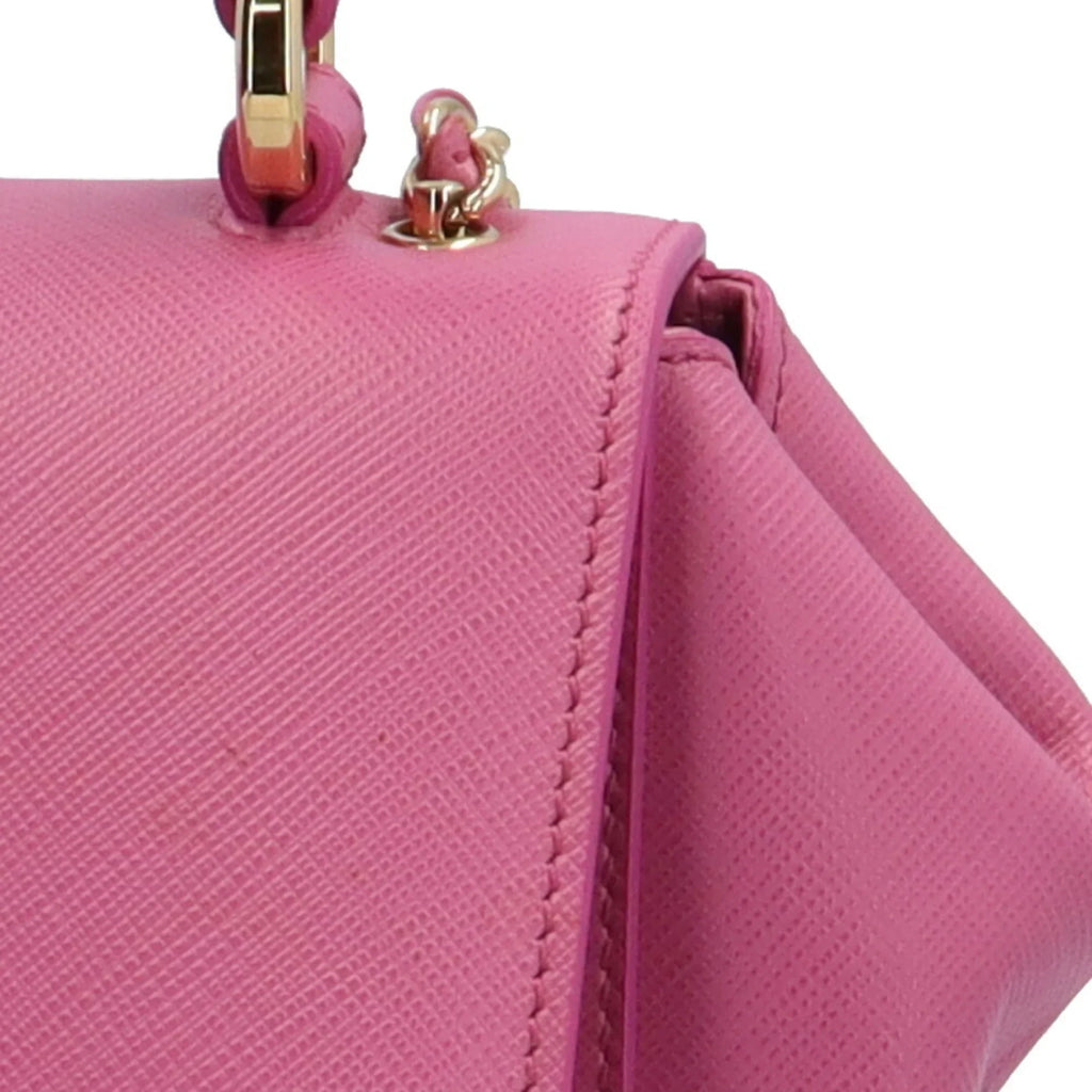 Pre-Owned Salvatore Ferragamo Vara Ribbon Shoulder Bag Leather -21  Pink Ladies 2way  (Good)
