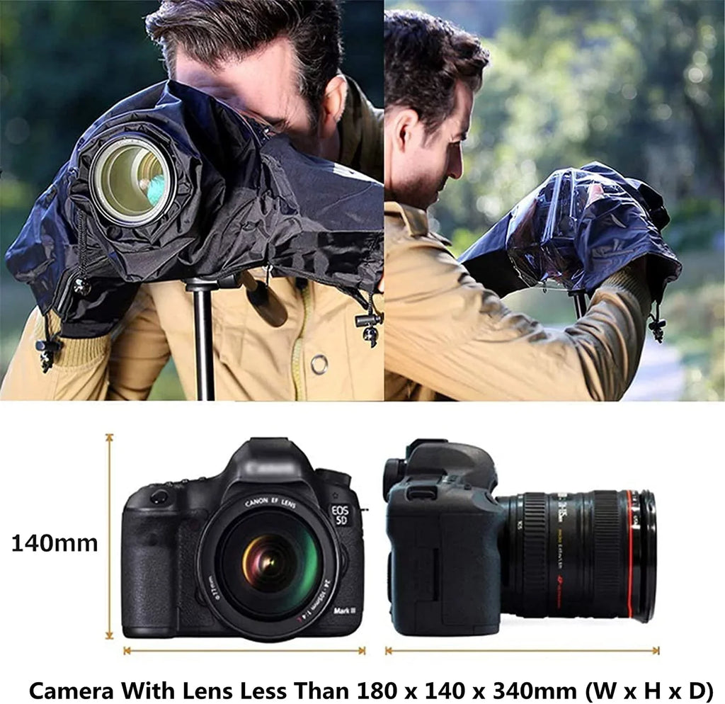 Professional Waterproof Camera Rain Cover Rain Coat for Canon Nikon Sony Fujifilm and More  Mirrorless Cameras