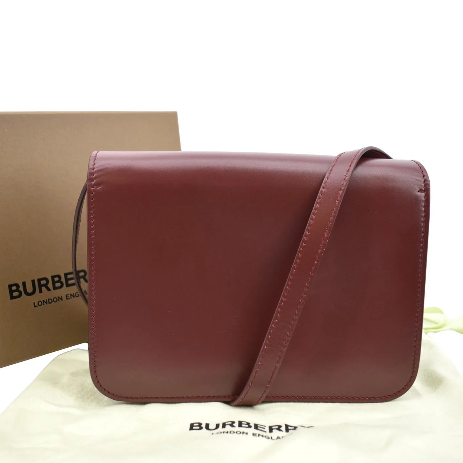 Pre-owned  Tb Lola Leather Shoulder Bag Red