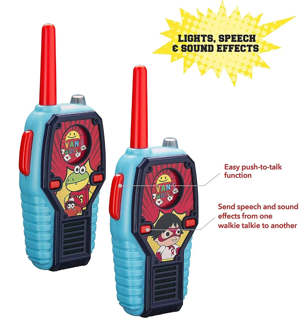 Ryans World  Walkie Talkies for Kids with Lights and Sounds