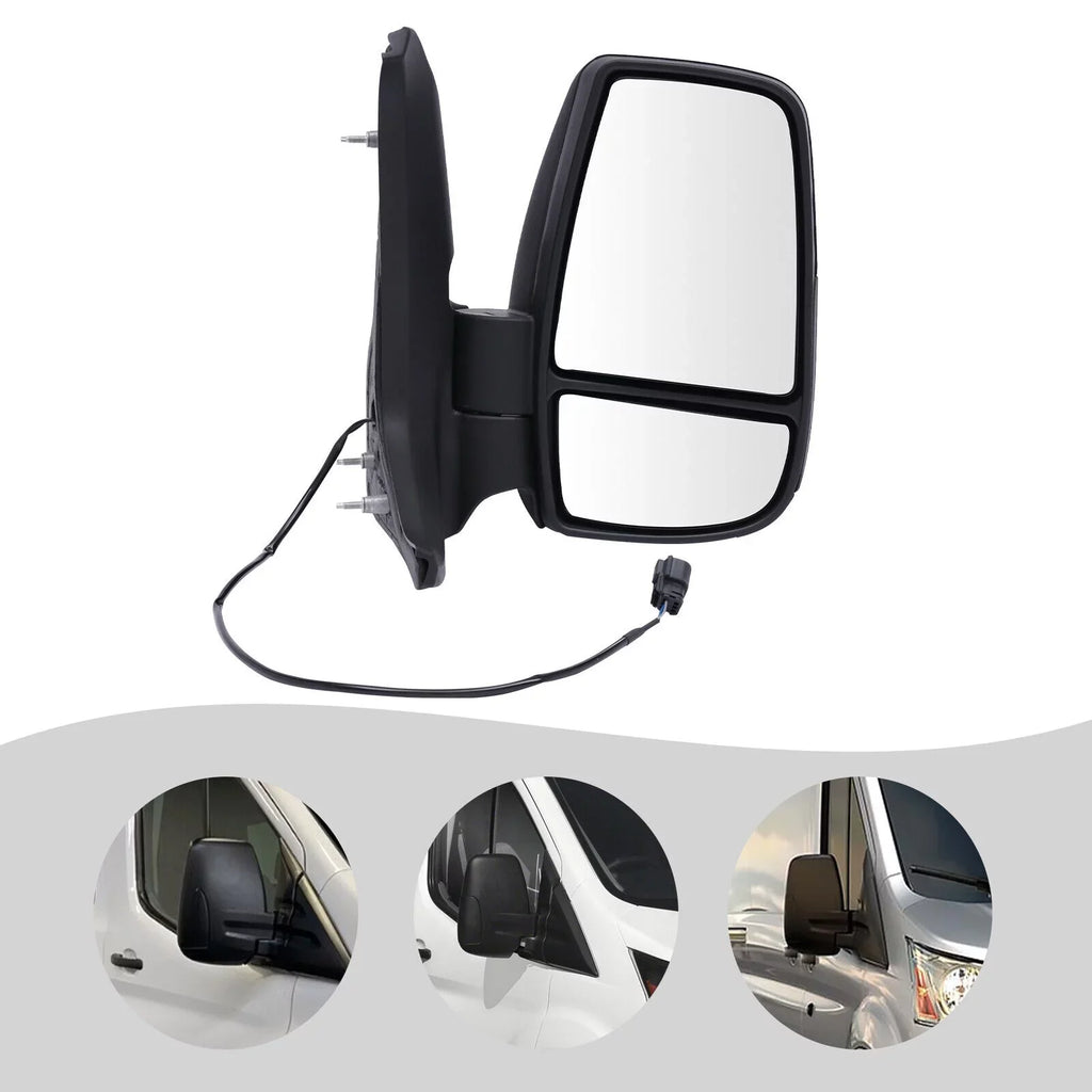 Fits for 2015-2022 Ford Transit 150 250 350 Right Passenger Side Rear View Mirror Short Arm