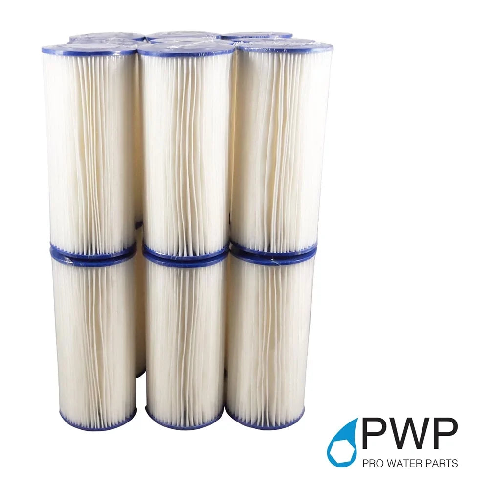 Pleated Poly Water Filter Cartridge 10x4.5" 50 Micron 20 Pack