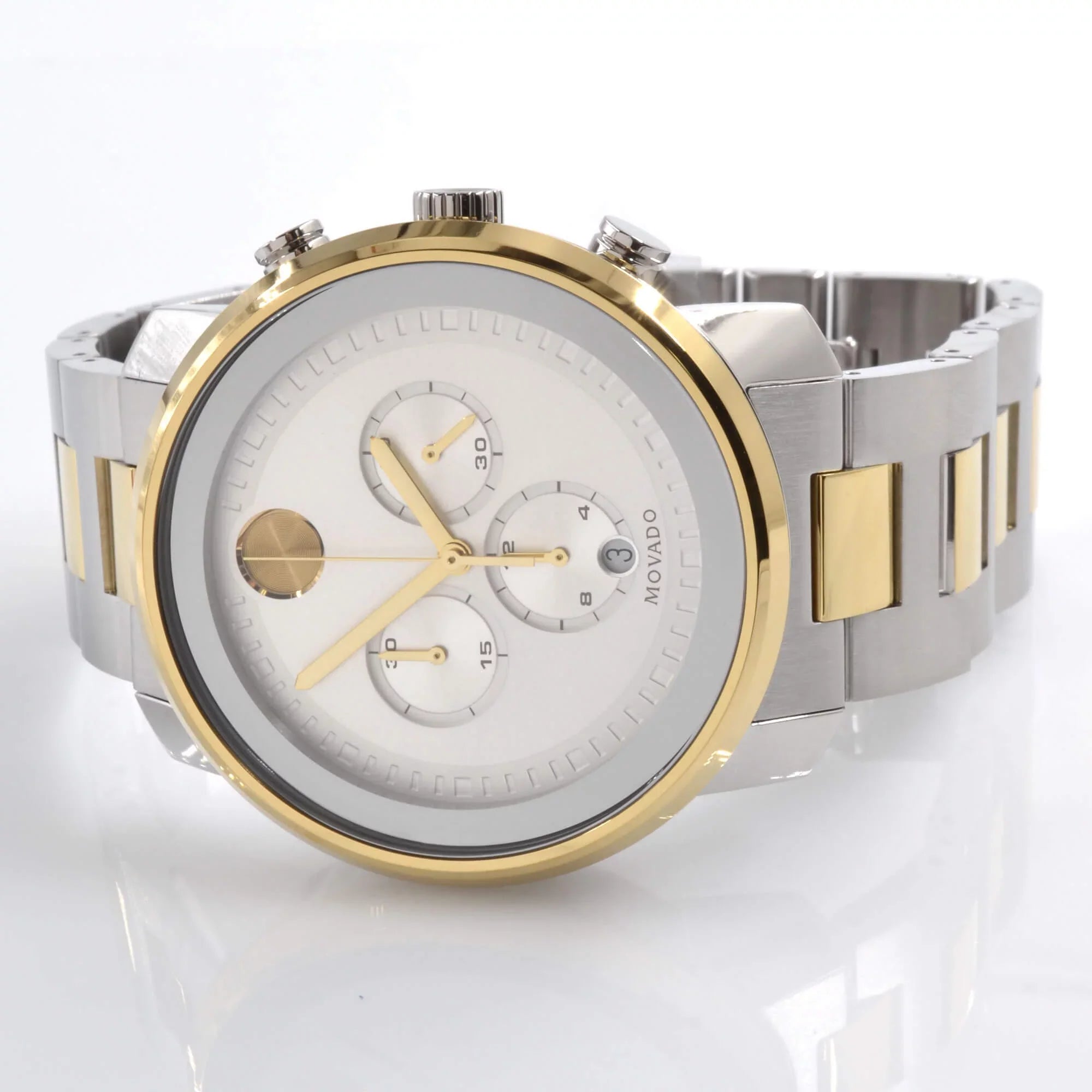 Movado Bold Chronograph Silver Dial Men's Watch 3600432