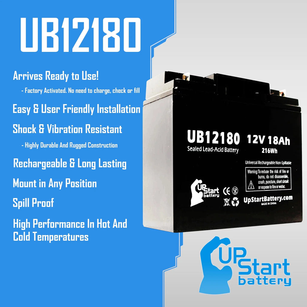 Compatible     Battery - Replacement  Universal Sealed Lead Acid Battery (12V, 18Ah, 18000mAh,  Terminal, , )