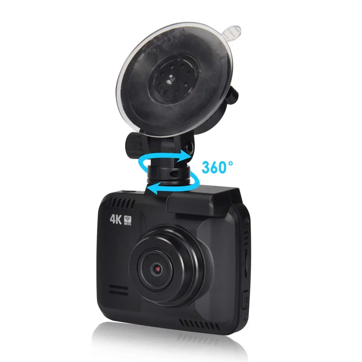 Iseebiz Dash Cam Built-in WiFi , 2160P 24FPS Driving Recorder Car Dashboard Cam, App View, Novatek Chip, , -Sensor, Motion Detect, 150° Wide Angle, Loop Record, Parking Mode