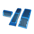 3 Pcs Car Gas Accelerator Brake Foot Rest Pedal Cover Pad for Mazda -30 2020-2021 Antislip Blue