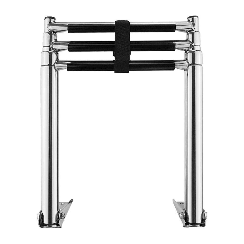 Portable Telescoping Ladder Swim Pontoon Boat Marine Yacht/Swimming Pool - Stainless Steel