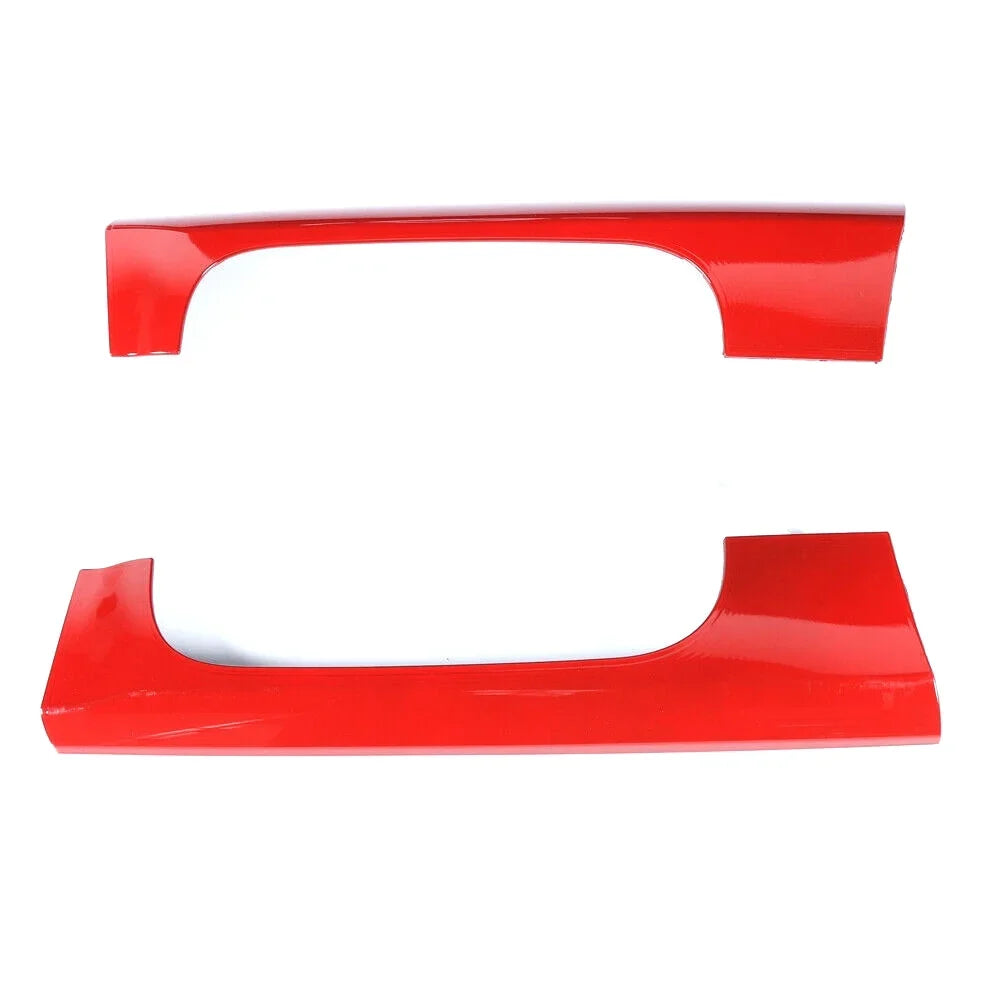 Teledu Red Front Cup Holder Side Panel Cover Decor Trim