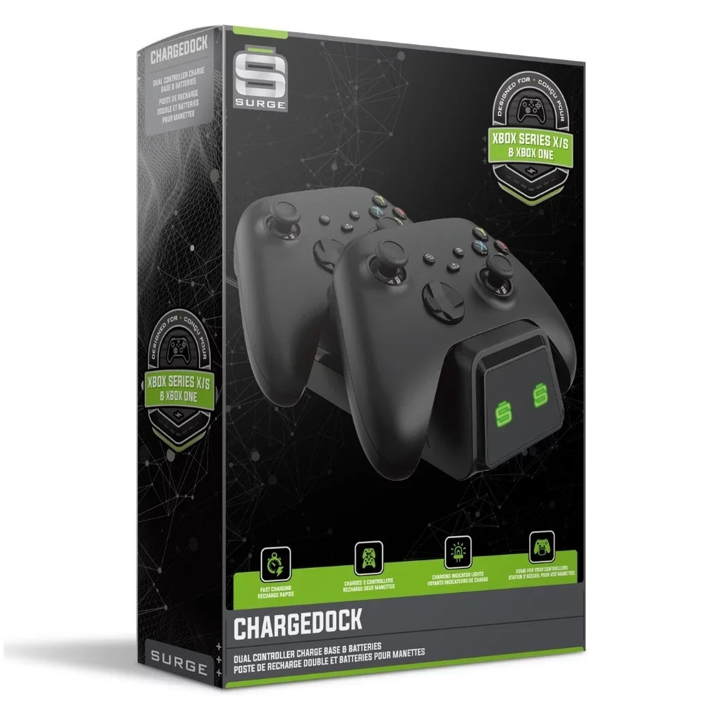 Microsoft Xbox Series  512GB Digital Console with Extra Wireless Controller - Pulse Red - Surge 12 Piece Accessory Kit and  Dual Charge Base with Microfiber Cleaning Cloth