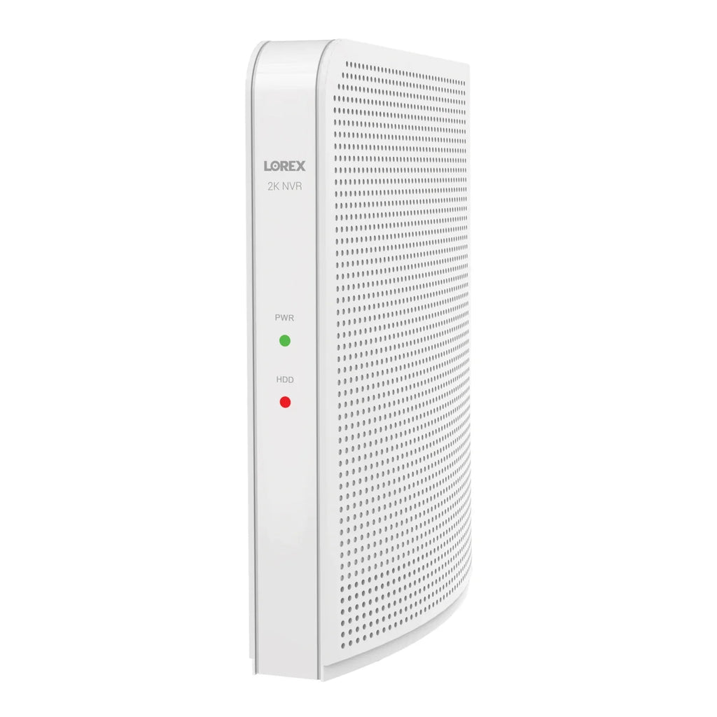 Lorex 2K 4.0- 8-Camera-Capable 32-  System with 4 Outdoor Wi-Fi Battery Security Cameras, White, -4AA4-, -4AA4-
