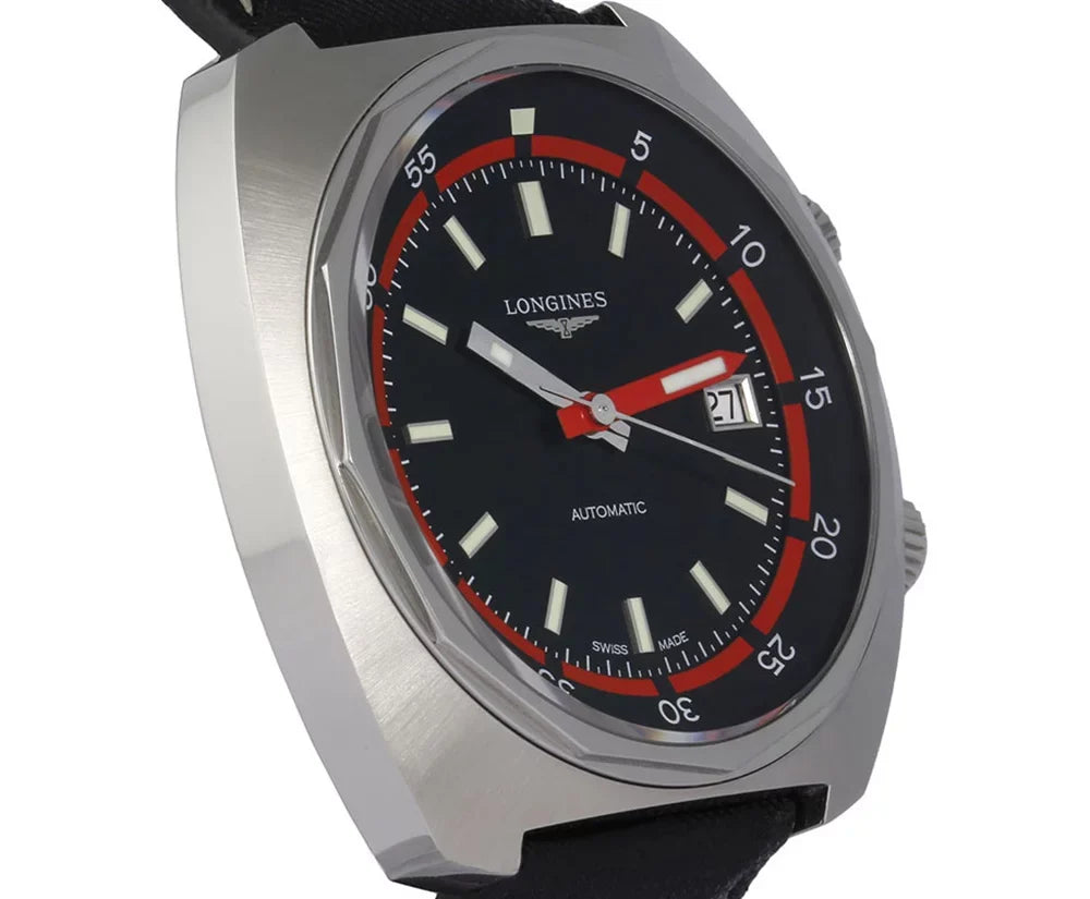Longines Heritage Diver Automatic Steel Mens Strap Watch Calendar .795.4.52.0