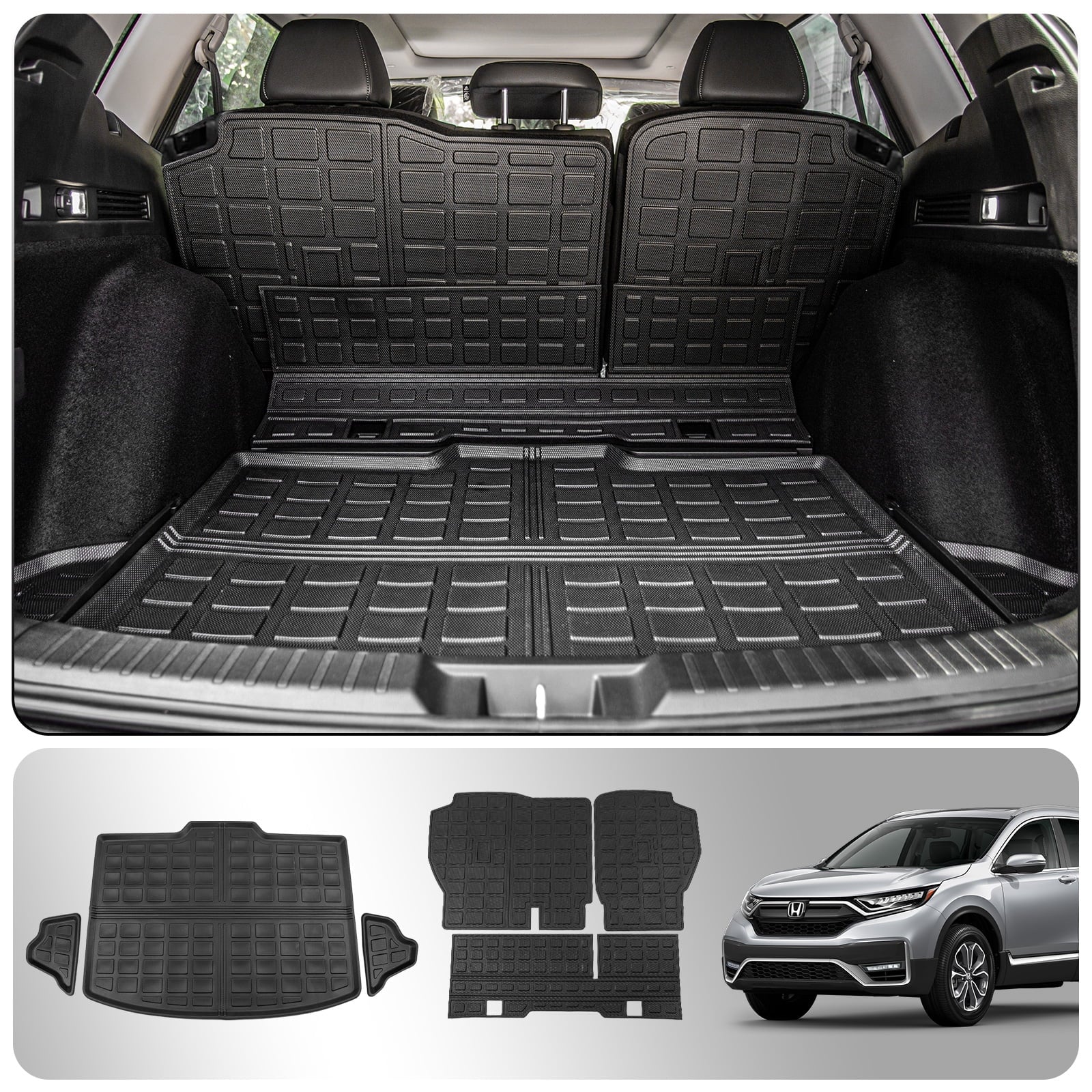 Fit 2023 2024 Honda  2024 mats Car Cargo Liner Trunk Mat Back Seat Cover Protector 2024 Honda Cr-v Fuel Accessories