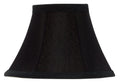 Set of 2 Chandelier Lamp Shades 6 inch Black Silk with Gold Lining