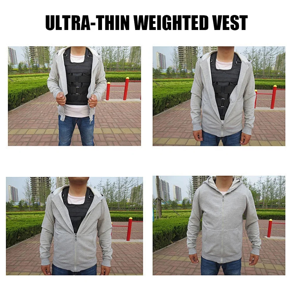 Spirastell Weighted Vest,Max Adjustable Vest Cloth (empty) Vest Ox Cloth Adjustable Intensity (empty) Siuke Maximum Adjustable Intensity Cloth Maximum Adjustable