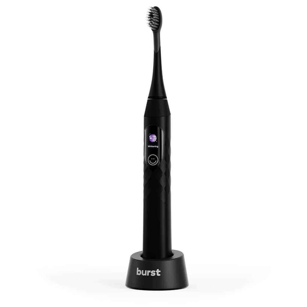 Burst Pro Sonic Toothbrush, Rechargeable Electric Toothbrush, Pressure Sensor, Black