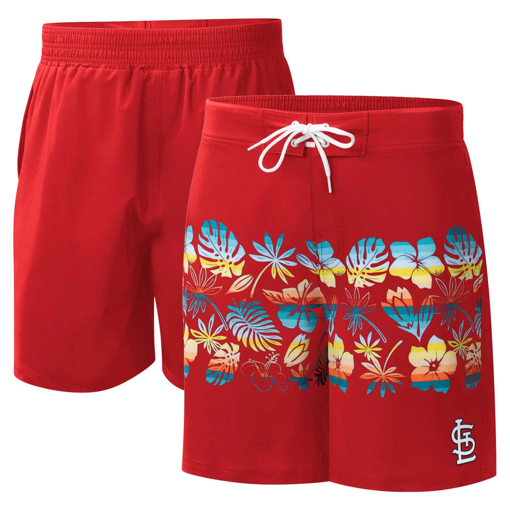Men's - Sports by Carl Banks Red St. Louis Cardinals Breeze Volley Swim Shorts