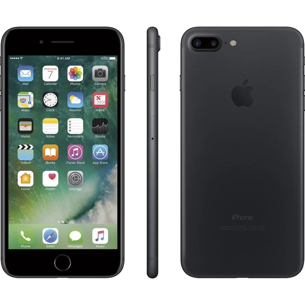 Restored Apple iPhone 7 Plus 128GB Black (-Mobile Locked) Smartphone (Refurbished)