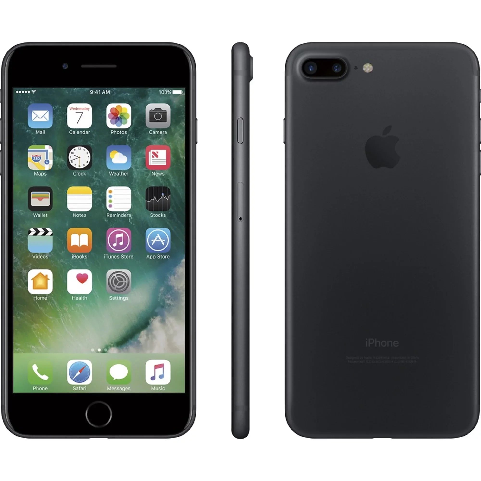 Restored Apple iPhone 7 Plus 128GB Black (-Mobile Locked) Smartphone (Refurbished)