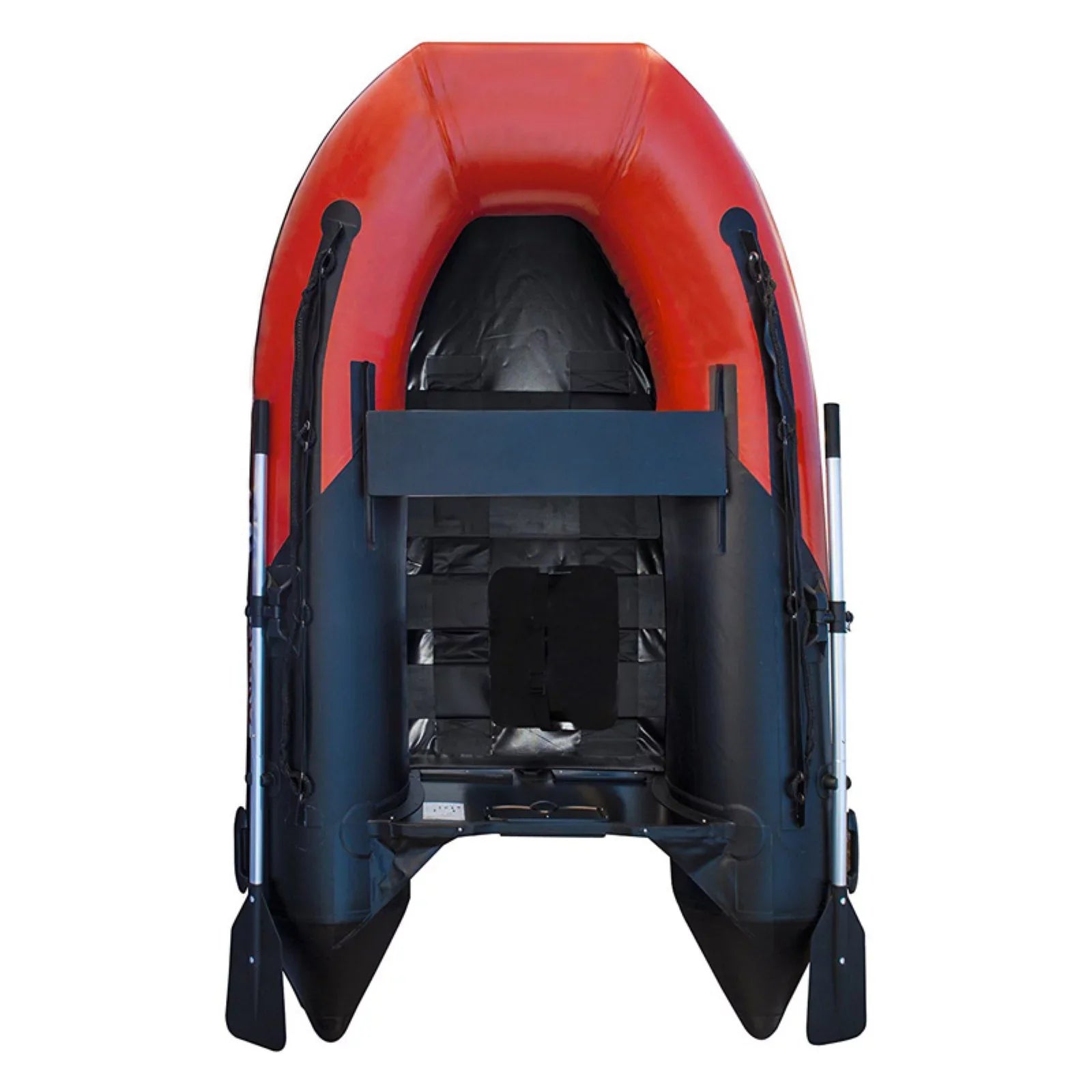 Inflatable Boat - Pre-Installed Slide Floor - 3-Person - 8.4 Feet - Red and Black
