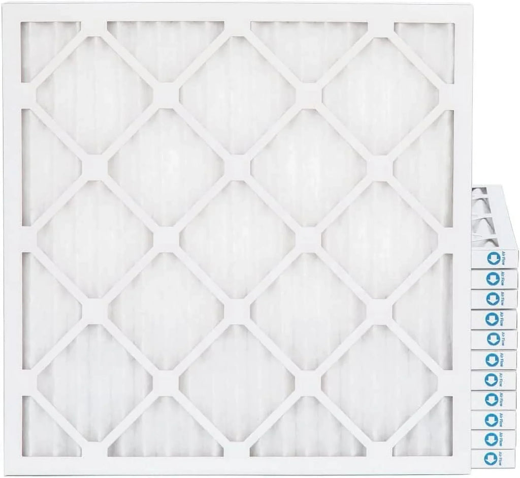 21X21x1  8 Pleated  Furne 1 Inch Air Filters. Case Of 12. Ext Size:20-1/2  20-1/2  3/4