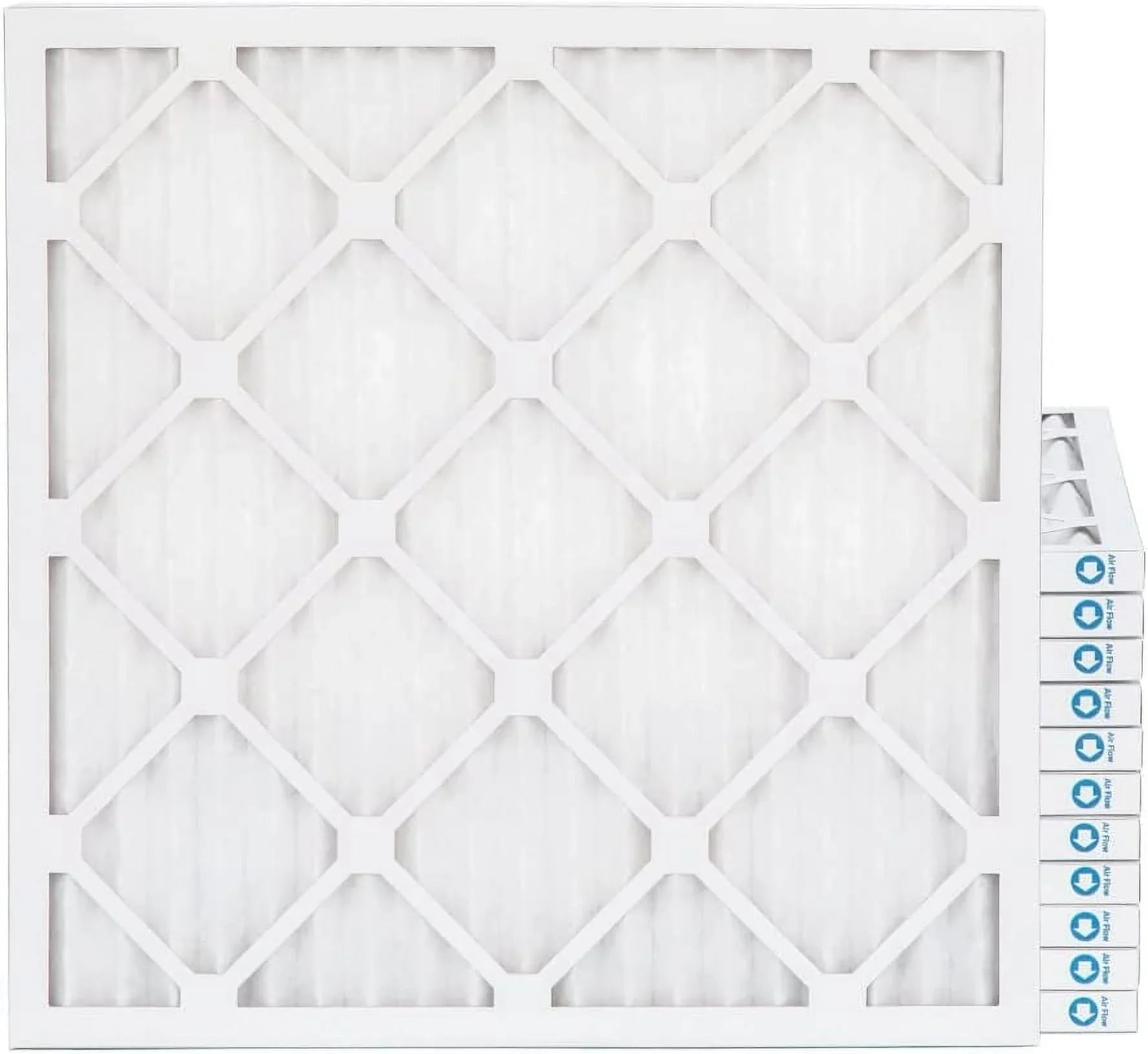 21X21x1  8 Pleated  Furne 1 Inch Air Filters. Case Of 12. Ext Size:20-1/2  20-1/2  3/4
