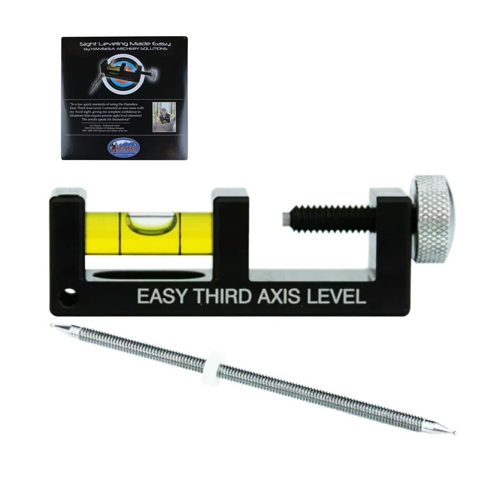 Hamskea 106001 Easy Third Axis Target Sight Level and Instructional  Combo