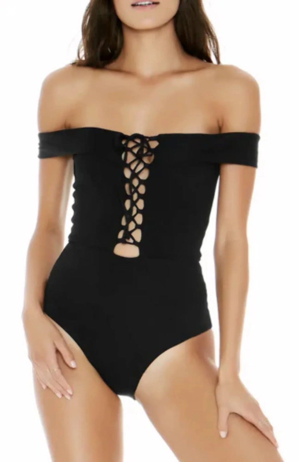 *Space Anja Ribbed One-Piece Swimsuit