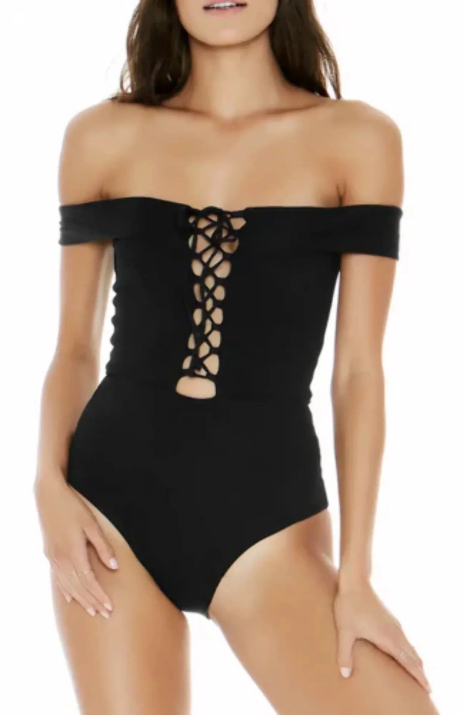 *Space Anja Ribbed One-Piece Swimsuit