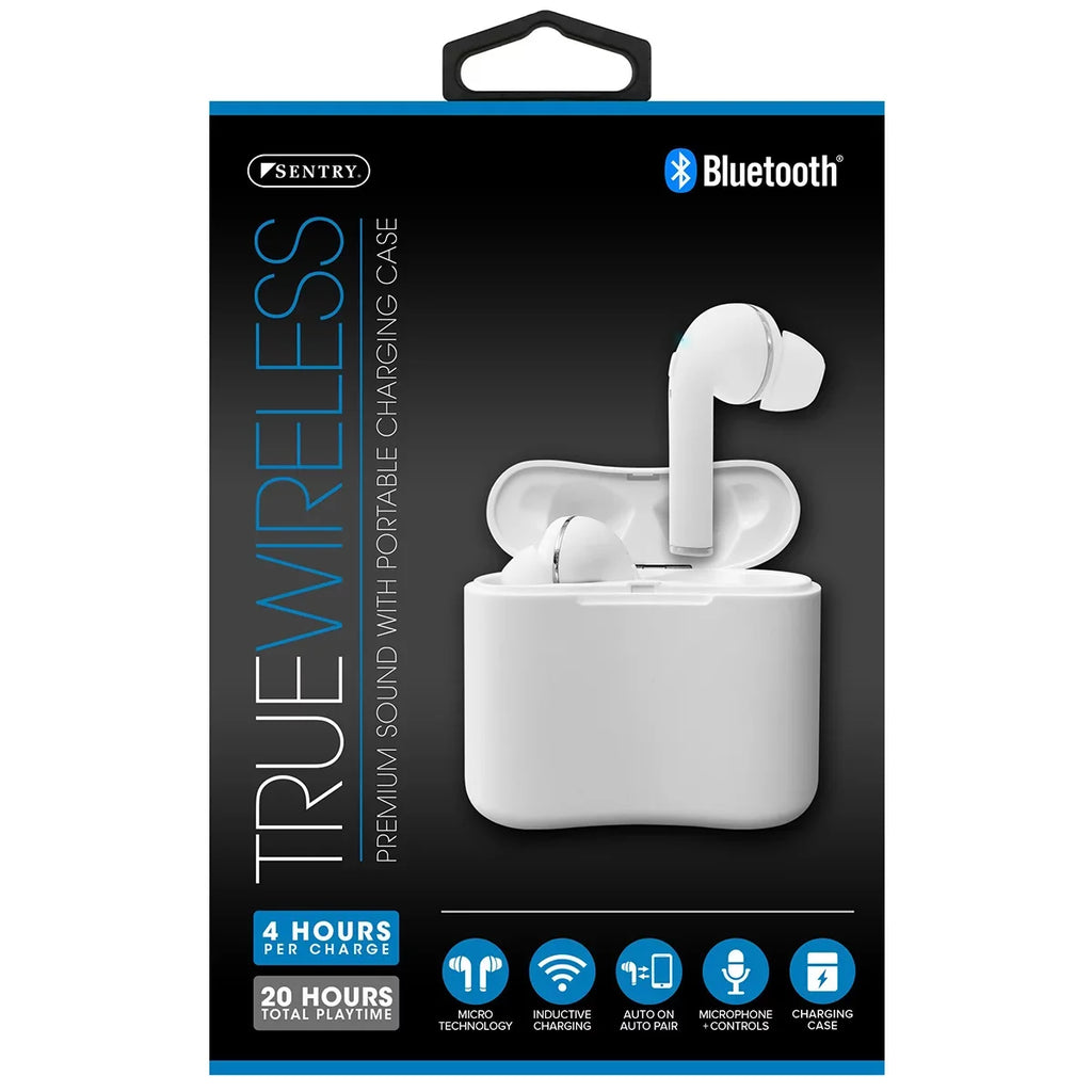 True Wireless Earbuds w Portable Charging Case Bluetooth() Stereo Sound Buds