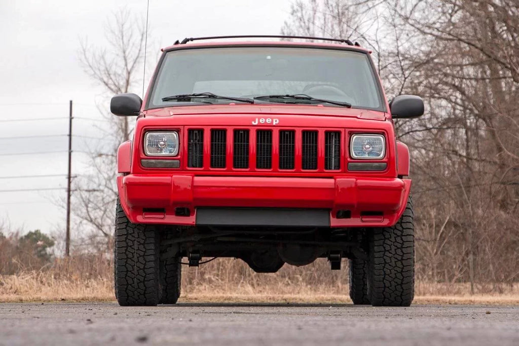 Rough Country 3" Lift Kit (fits) 1984-2001 Jeep Cherokee  |  Shocks | Add Leaf Series  Suspension | 670XN2
