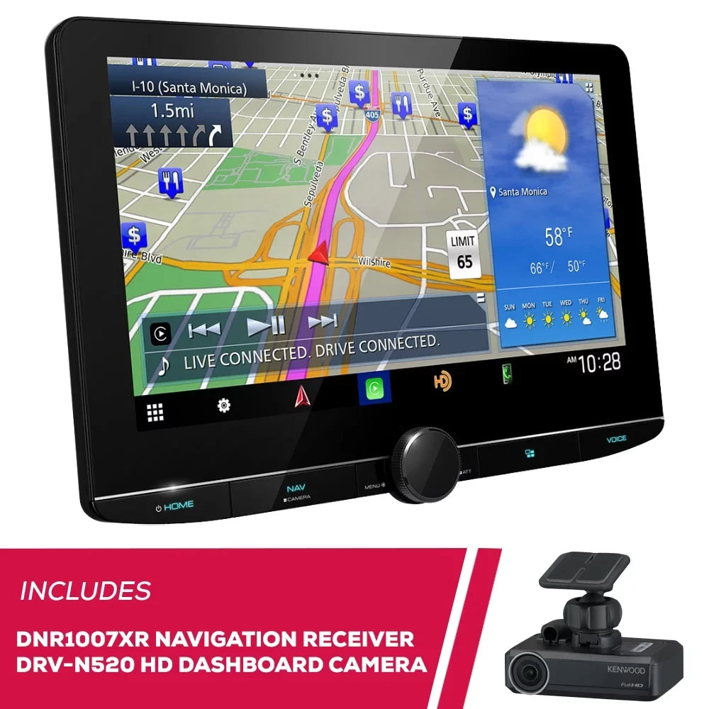 New Kenwood  10.1" Navigation Receiver & - Full  Dashboard Camera
