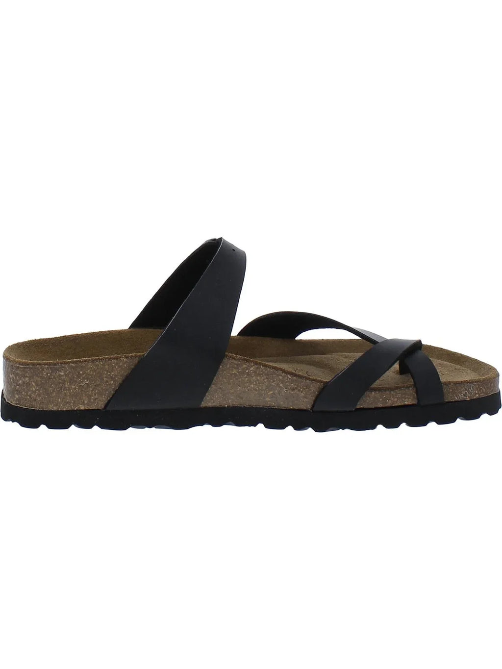 Betula Womens Mia Faux Leather Casual Slide Sandals