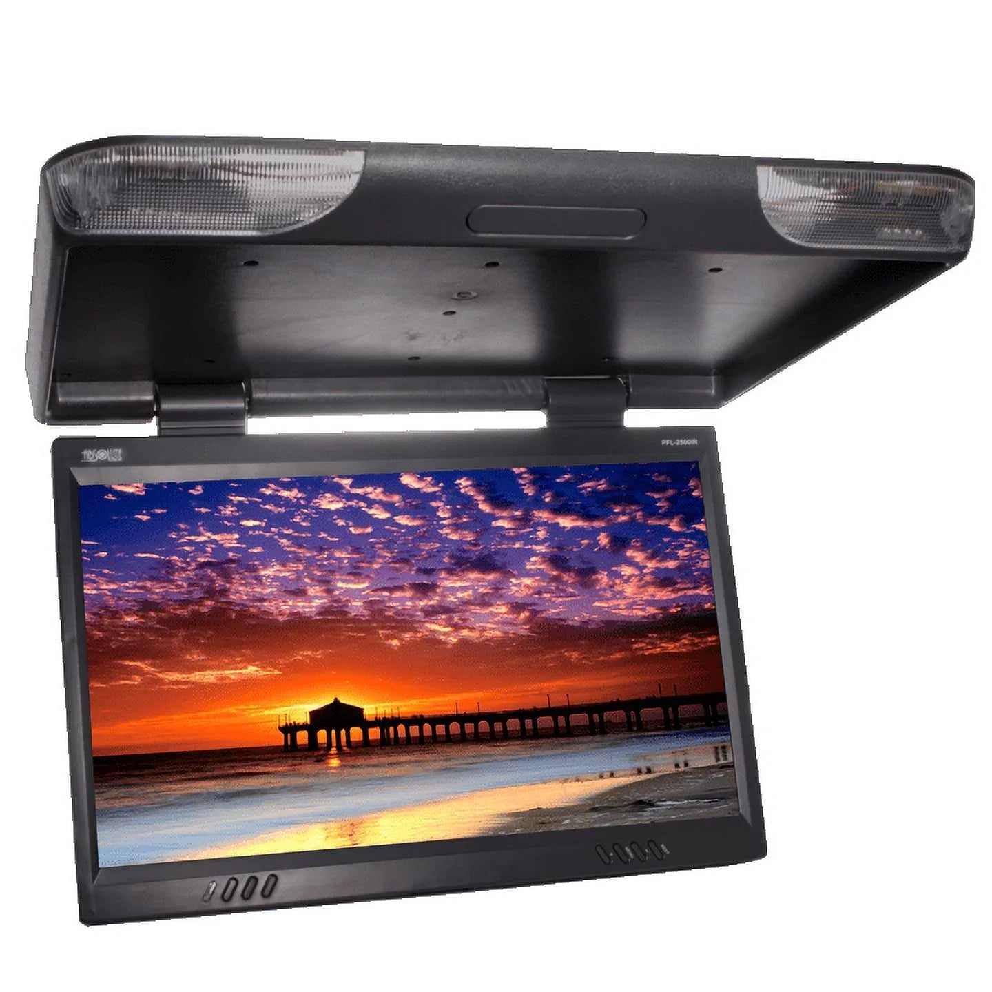 Absolute  23-Inch - Overhead Flip-Down Monitor with Built-in  Transmitter and Remo