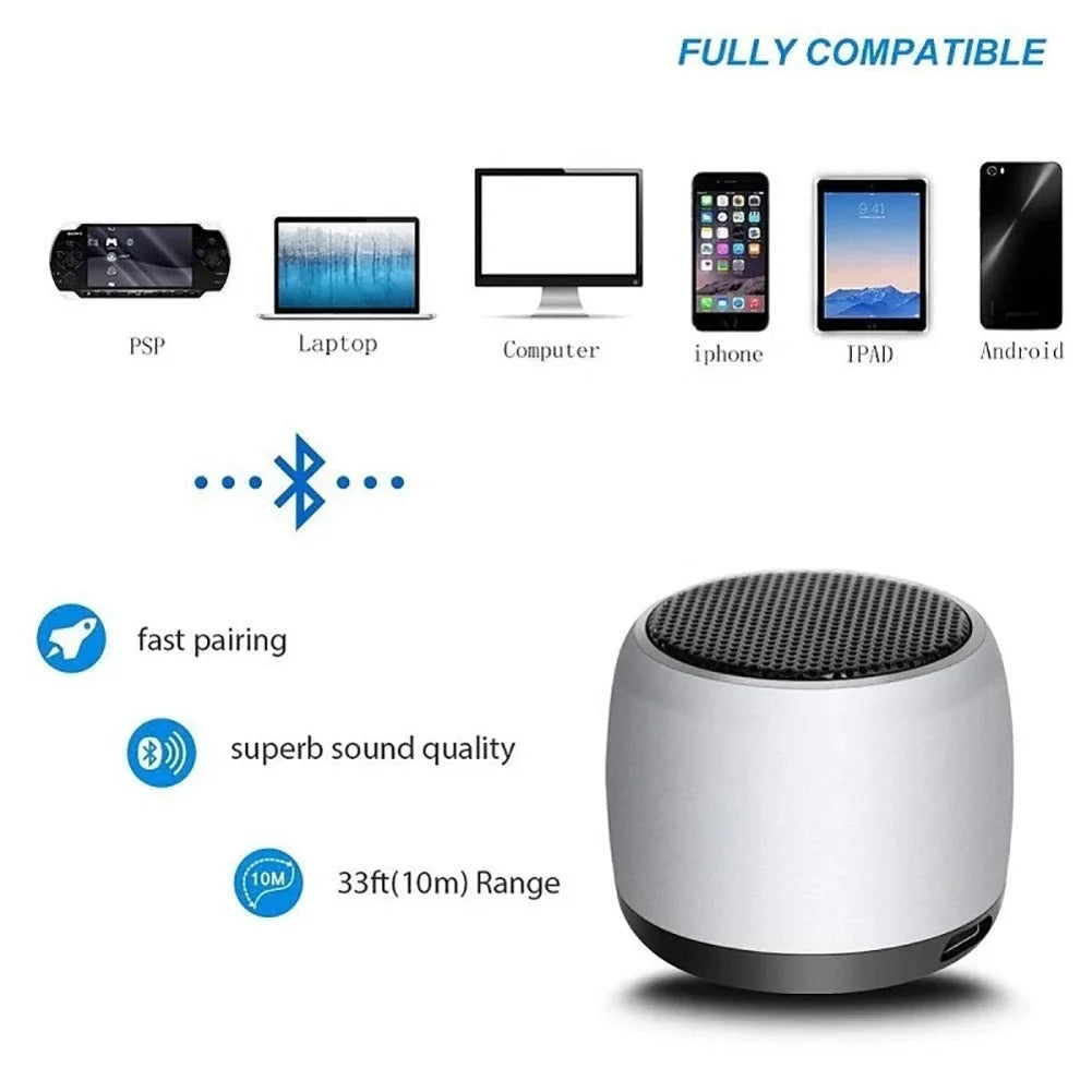 For   10s 10.1/ 10.4 - Wireless Speaker Mini Hands-free Microphone Audio Multimedia Rechargeable