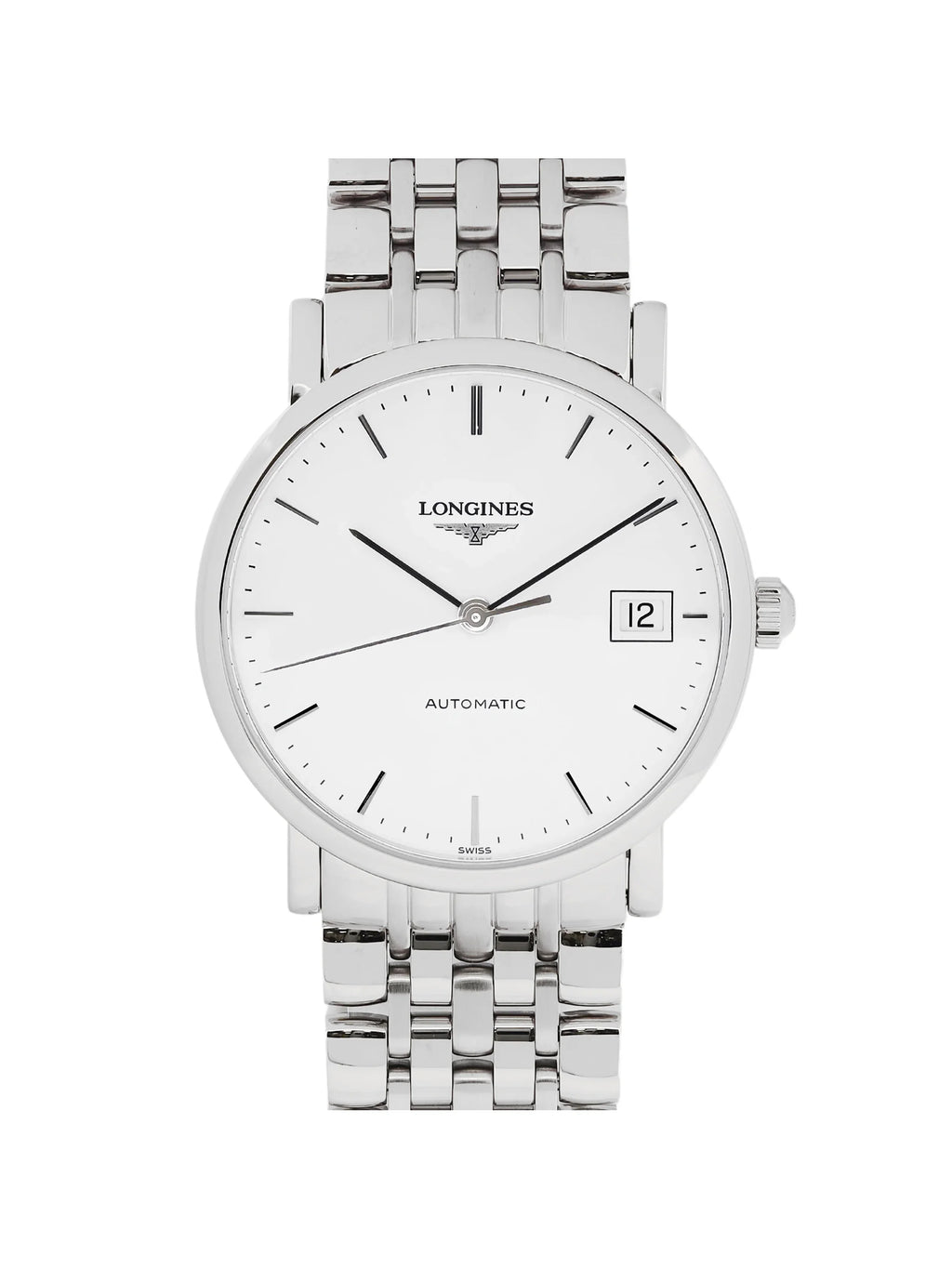 Longines Elegant Stainless Steel White Dial Automatic Ladies Watch .809.4.12.6